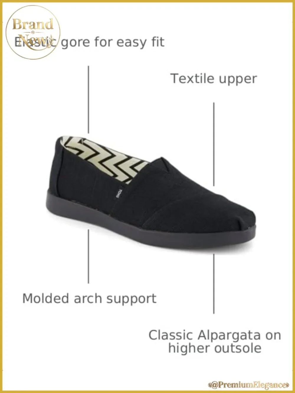 Women's Slip-On Espadrille Loafers, Canvas, Memory Foam Insole, Relaxed Fit